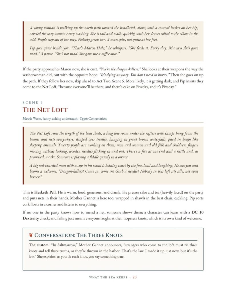 What the Sea Keeps: The Net Loft, with a structured conversation
